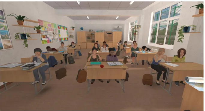 Figure 1 : Salle de classe virtuelle. 