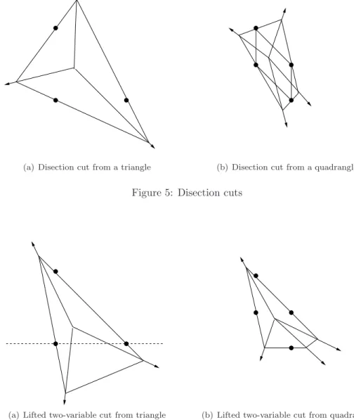 Figure 5: Disection cuts