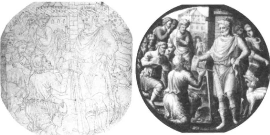 Fig.  1: Joseph  exige  que  ses  Jrères venus  lui  acheter du blé  lui  amènenî Benjctmin,  dessin  (LtÈcE,  MusÉn  DES  BEAUX-ARrs