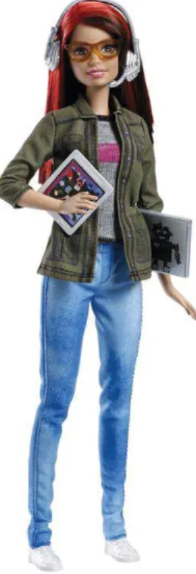Figure 2 : La « Barbie développeuse » sortie en 2016 par la société américaine de jouets,  Mattel 