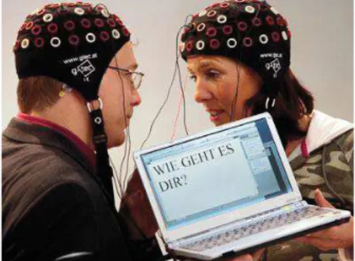 FIGURE 5 : ‘TWO PEOPLE IN GERMANY USE  A  BRAIN-COMPUTER  INTERFACE  TO  WRITE &#34;HOW ARE YOU?&#34;