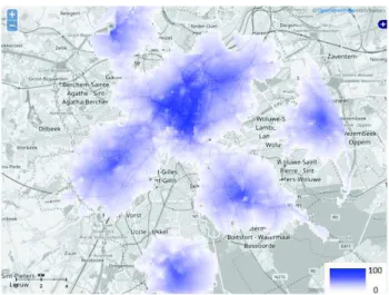 Figure  5  shows  a  map  of  sporadic  risks  including  all  sources  (pixels  values  are  normalized  to  range  from  0  to  100)