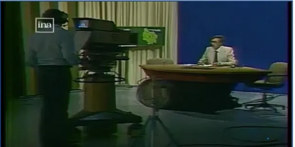 Figure 11 : Capture d'écran du premier journal télévisé en couleur diffusé sur l'INA en 1980 