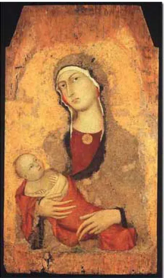 Fig 2 Simone Martini, La Vierge et l’Enfant