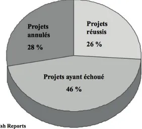 Figure 6 : Le taux de réussite des projets 34