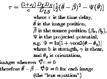 Figure 2: The equation for light travel time for a photon traveling from a source to an observer