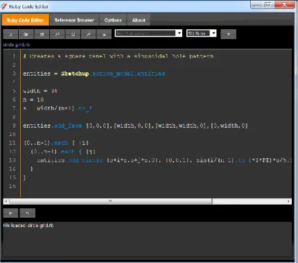 Figure 30). Cette console ne propose pas les outils d’aide à l’écriture, comme la coloration syntaxique  ou l’auto-complétion par exemple