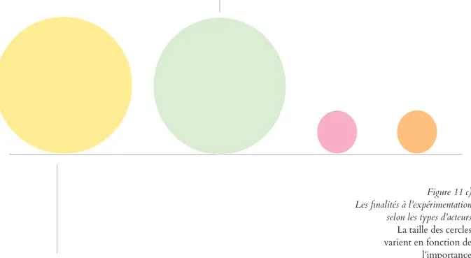 Figure 11 c) Les finalités à l’expérimentation 