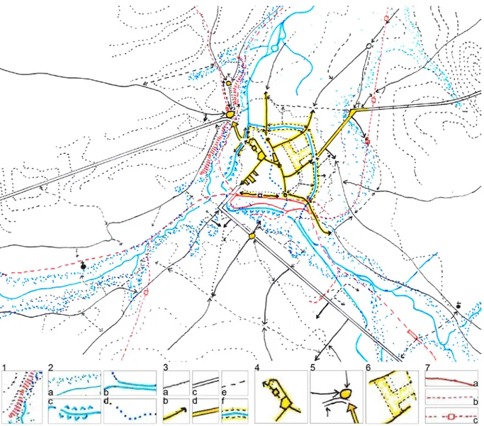 Fig. 6 : Ath, dynamiques de formation de l’agglomération : Ouverture et projection sur le territoire