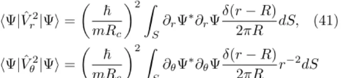 FIG. 13. Average variance of the tangential velocity v e 2 θ of the walker at a given radial position r, normalized by D˜ 2 , for subset S 2 (Table II)