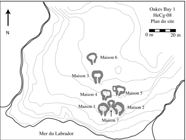 Figure 6 : Plan du site d'Oakes Bay-1 