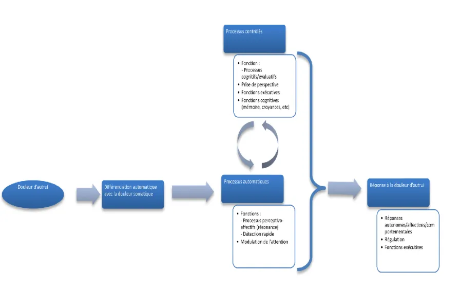 Figure 1 : Proposition d’un modèle intégré de l’empathie pour la douleur :  