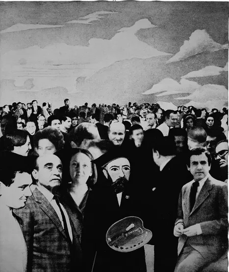 Fig. 5: Giulio Paolini, Autoritratto, 1968, fotografia su tela emulsionata, 151 x 126 cm, Torino, Collezione privata.