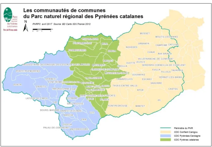 Fig. 8 : Un paysage intercommunal qui ne se superpose pas aux limites du PNR 