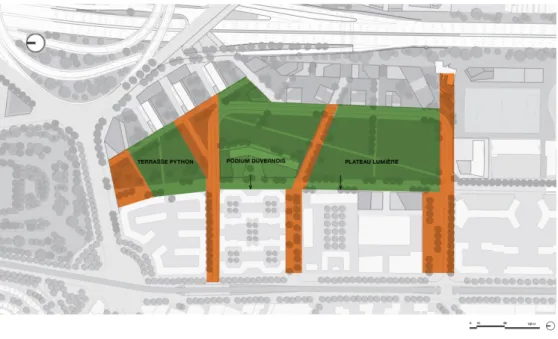 Figure 9 Un parc segmentable et progressif