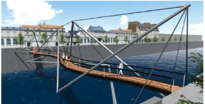 Figure 16.  An example of tensegrity footbridge.