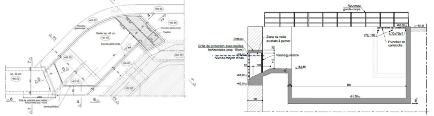 Figure 8. Final design of Ivoz-Ramet fish passage 