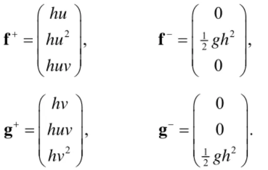 Figure 1. Evaluation of fluxes at the interface between two ad- ad-jacent blocks on the Cartesian multiblock grid