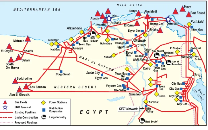 Figure 10 : aires de concession des SLD en Egypte en 2004 120   