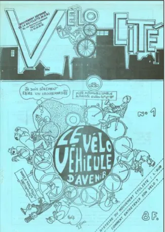 Figure  10  :  Vélocité,  revue  nationale  de  cyclisme  urbain  produite par MDB et la FUB