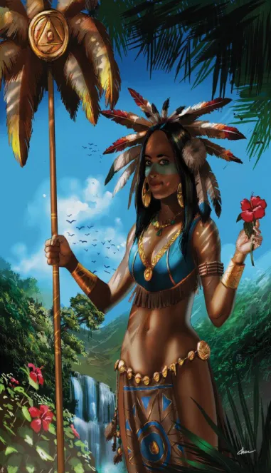 Figure 1: Anacaona, Queen of Xaragua ©Pierre Chevelin