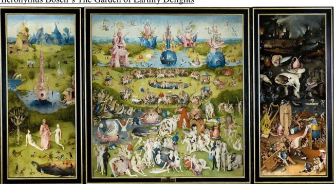 Figure  9: The Garden of Earthly Delights by Hieronymus Bosch. (Wikipedia website) 
