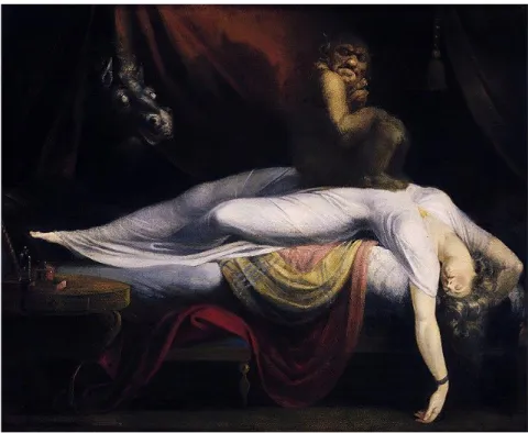 Tableau 1 Fuseli, Henry. The Nightmare. Huile sur toile, 121 x 147.3 cm, Detroit Institute of Arts, 1782