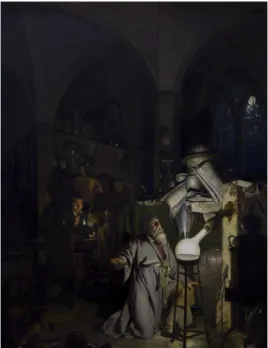 Tableau 5 Joseph Wright of Derby. The Alchymist, In Search of the Philosopher’s Stone