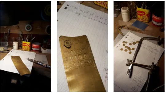 Tableau 7 Les étapes de création de  Ma famille 