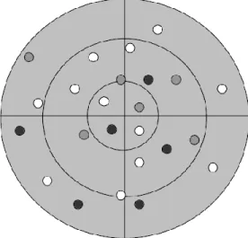 Figure 3. Scène visuelle dynamique surveillée dans l’expérience 1 de l’étude de Boot et coll