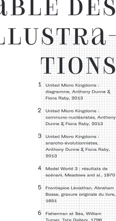 TaBLE DES   ILLUSTRa-TIONS 1 2 3 4 5 6