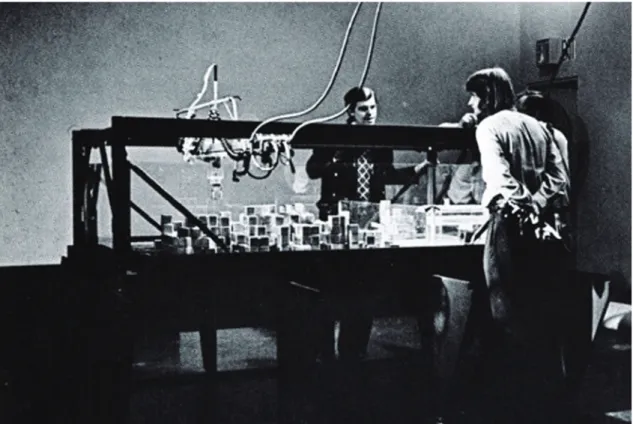 Figure 1. Le projet SEEK, Architecture Machine Group, MIT, 1969-1970.  