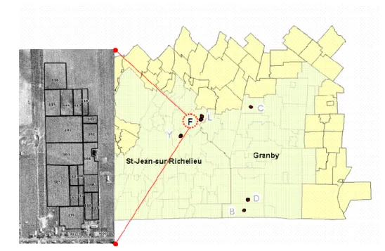 Figure 10 - Localisation du verger sélectionné pour l’étude 