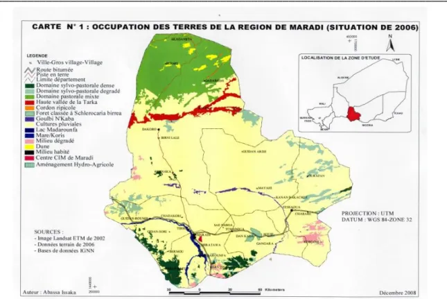 Figure 5 : Occupation des terres de la région de Maradi en 2006 