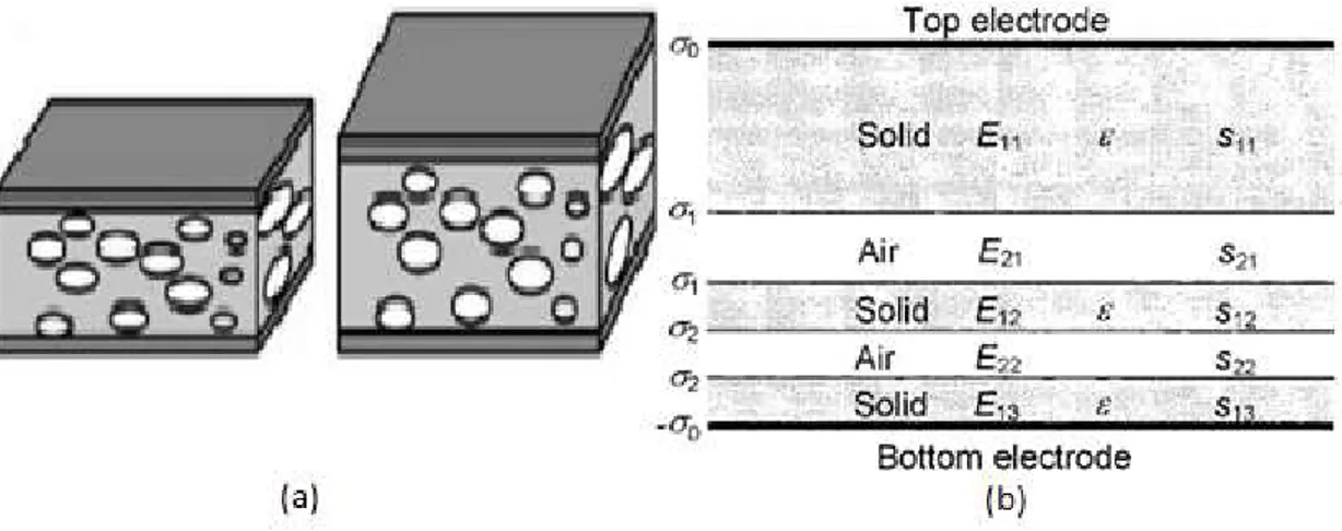 Figure 2.6-2 : Schémas représentants les films cellulaires; (a) réaliste [12] et (b) simplifié [32]