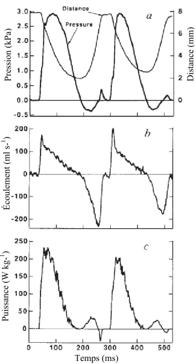 Figure  1.4.  Exemple  de  données  recueillies  lors  des  deux  premiers  claps  chez  Chlamys  hastata