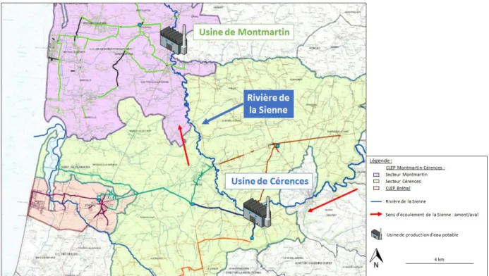 Figure 7 : Localisation des infrastructures de production 