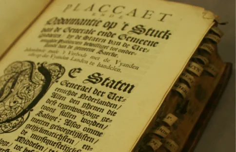 Figure 3: A Gothic printed book of Ordinances (KB National Library of the Netherlands).