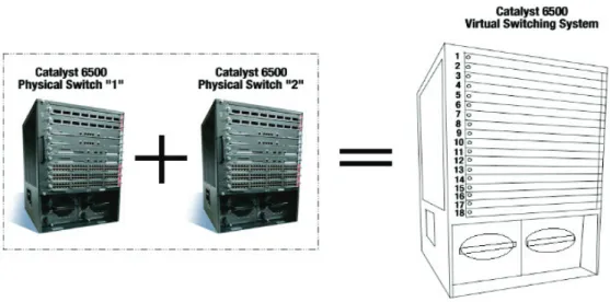 Figure 4: Technologie Cisco Virtual Switching System. 