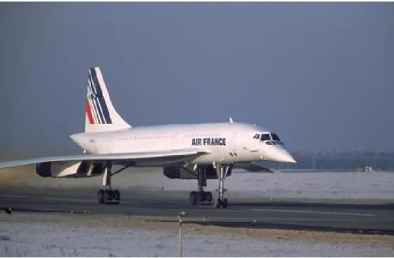 Figure 7 - Le concorde, avion supersonique d'Air France 