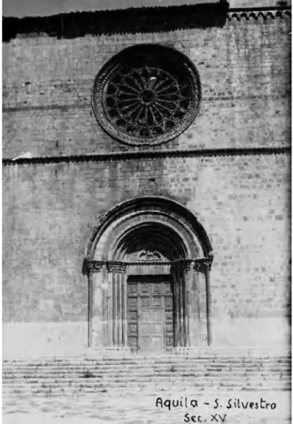 Fig. 18. Roma, ICCD, Fototeca Nazionale, fondo Ferro-Candilera 4860,  Sperandio, 1910 ca., L’Aquila, San Silvestro, facciata.