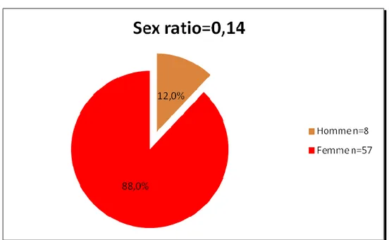 Figure 5 - Sexe ratio de l'échantillon 