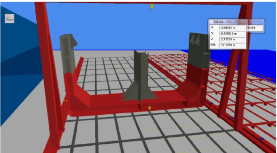 Fig. 6: Production simulation of the block erection  3.2.3 The optimization software 