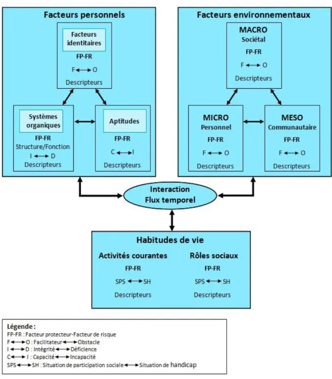 Figure 5: Processus de production du handicap (Fougeyrollas, 2010) 