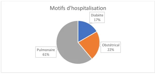 Figure 2 : Motifs d’hospitalisation pendant la grossesse  