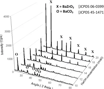 Fig. 4 : Electron micrographs of powders precipitated from scarbonate powders. 
