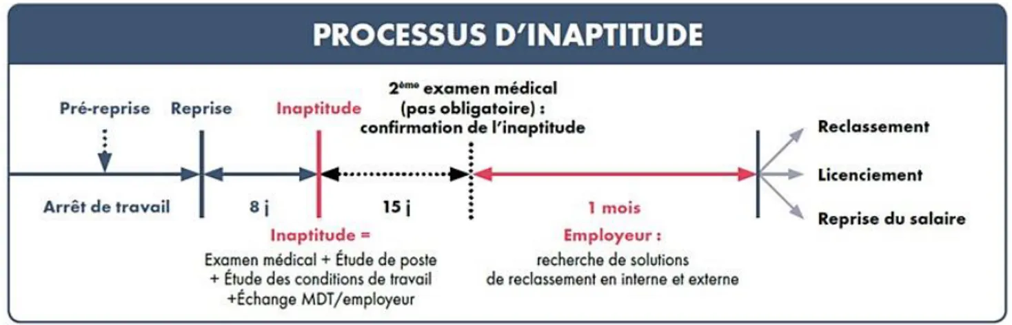 Figure 7 : Schéma récapitulatif du processus d’inaptitude 