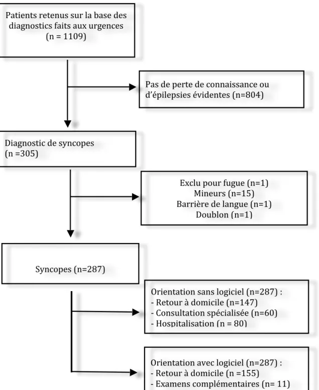 Figure   3   :   Flux   des   patients   dans   l’étude                                                                                                                       