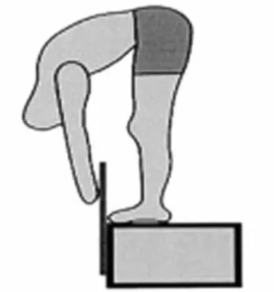 Figure 10 : illustration du Stand and Reach Test 