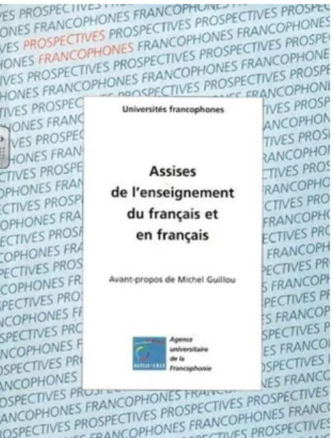 Figure 8 : Couverture des actes des Assises de l’enseignement du français et en français de Hué, octobre 1997